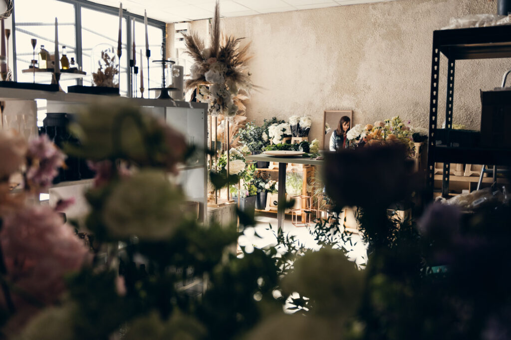Reportage métier d’un atelier de designer floral à Lyon